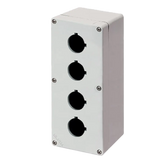Elfin Push-button enclosure, 4 hole Ø 22, 92x205x100mm - Rubicon Partner Portal